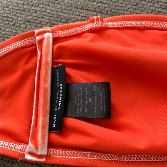 Marc by Marc Jacobs Bold Orange Bandeau Bikini Two Piece - Picture 5 of 6